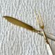 Antique Fruit Cutlery Set for 6 · Brass & Mother-of-Pearl · Original Box