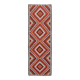 3x9 geometric kilim runner rug, 86x278cm