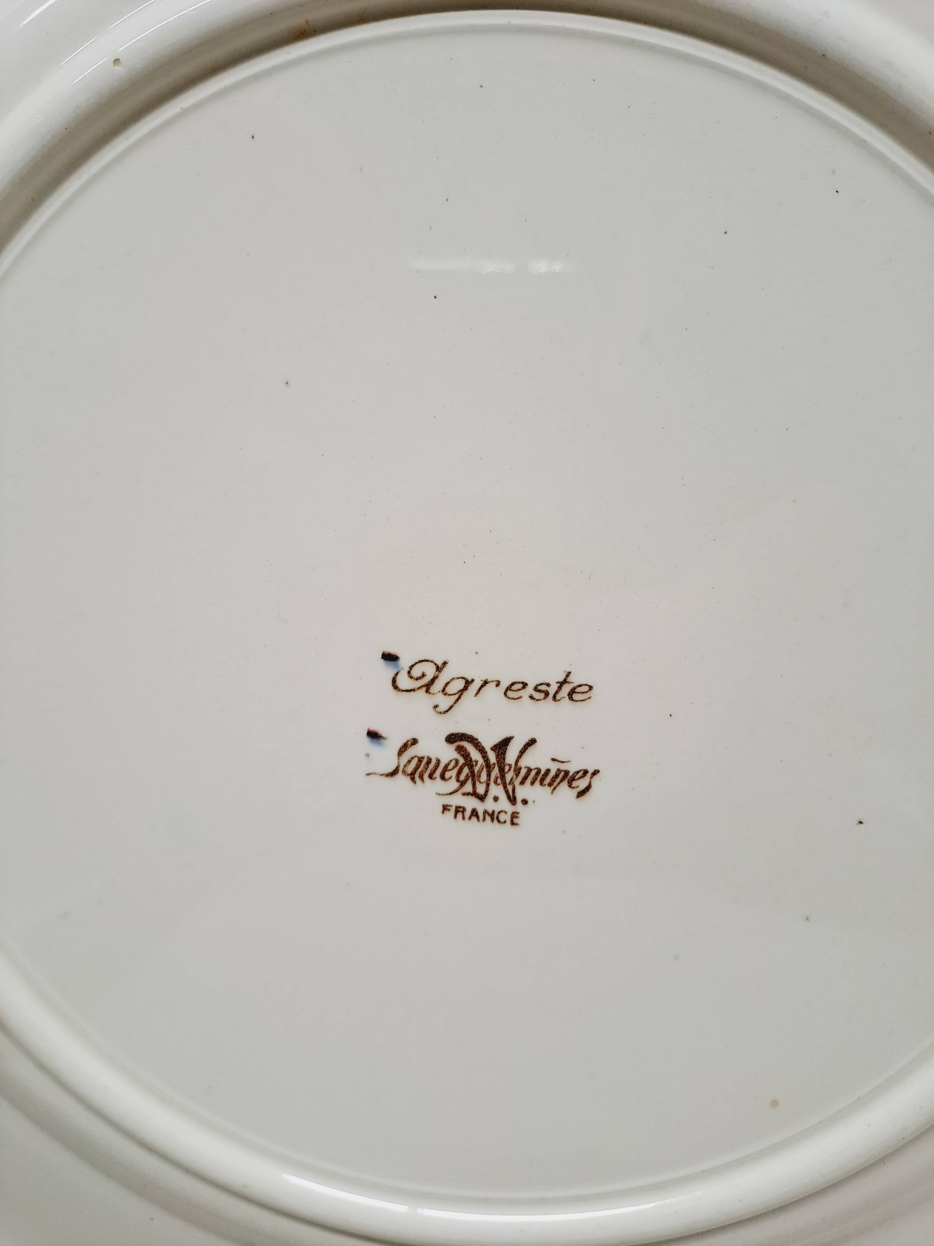 Sarreguemines round dish