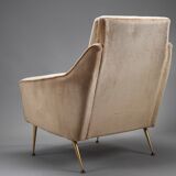 Pair of velvet chairs from the 50s