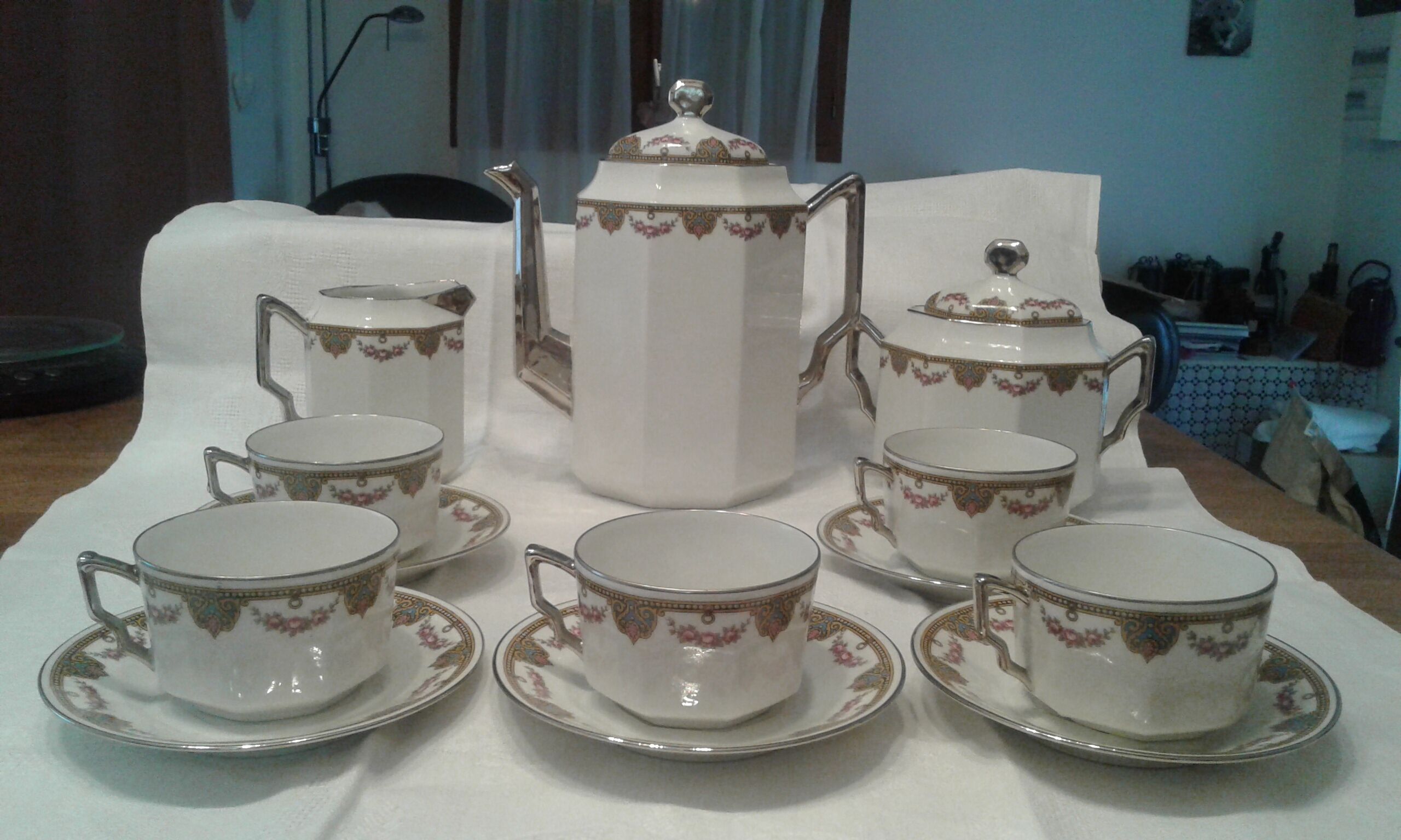tea service or coffee ART DECO Léon Texeraud (Elte Limoges)
