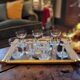 vintage champagne glasses from the 1950s-60s