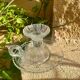 Glass hand candle holders