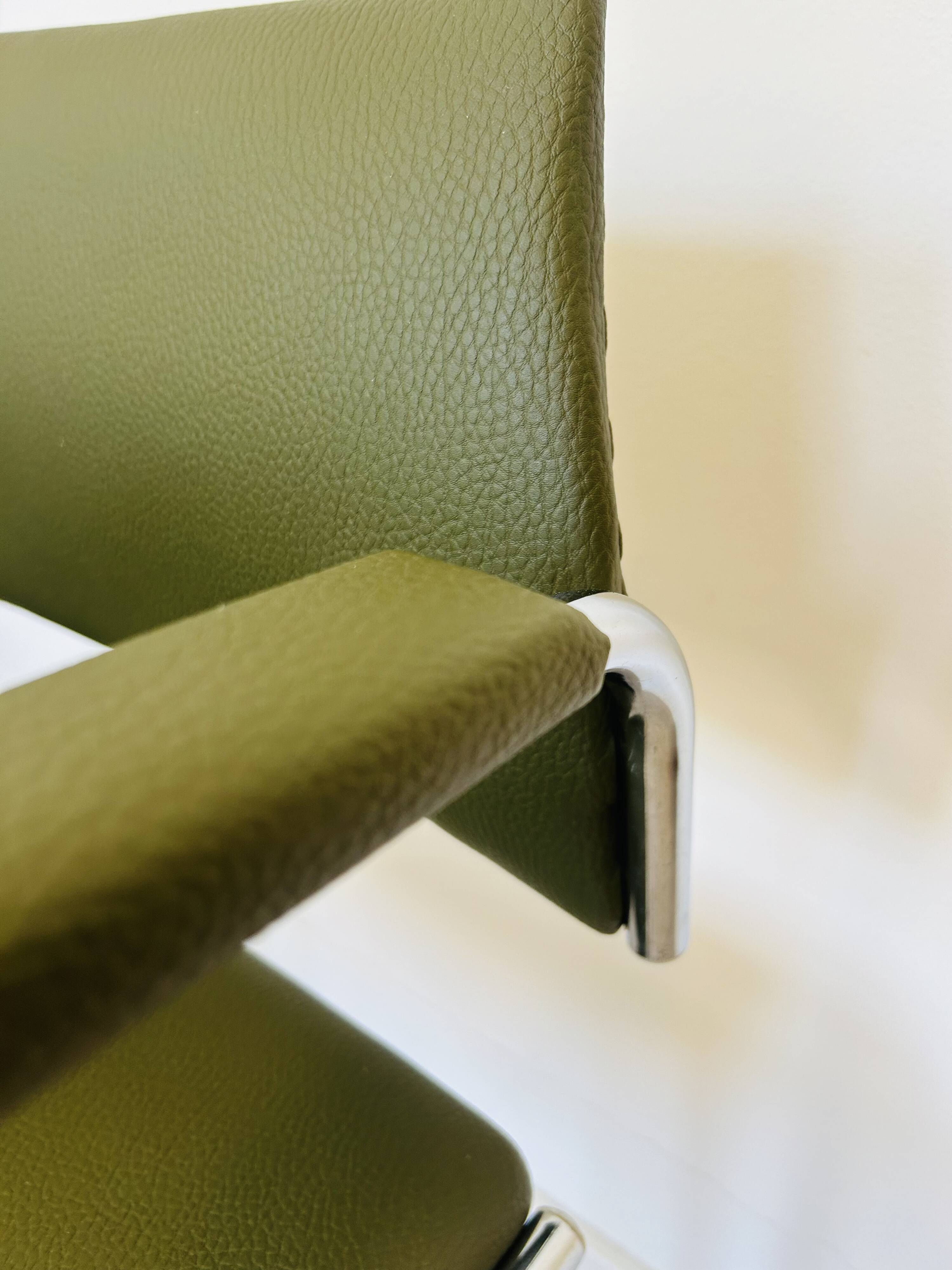 Fully Restored Olive Office Chair by Kovona from Czechoslovakia 1970’s