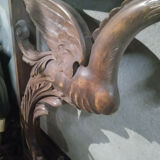 Frame Renaissance-style walnut mantelpiece