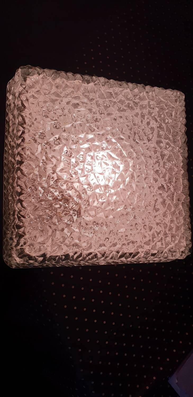 Set of three Holophane ceiling lights
