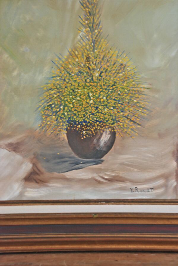 Peinture sur toile et son cadre