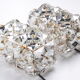 Large gold-plated & crystal glass flush mount light from kinkeldey, 1970s