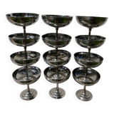 12 Rémy Letang stainless steel bowls 1970