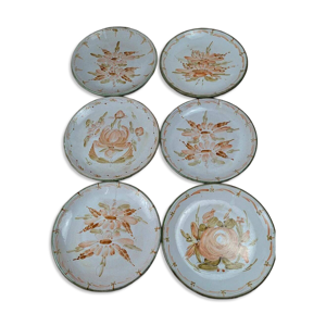 Lot de 6 assiettes plates