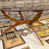 Vintage 1960s spider leg coffee table