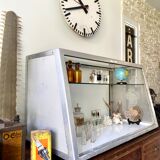 Old stainless steel window