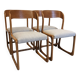 Set of 4 Baumann sled chairs, France circa 1970.