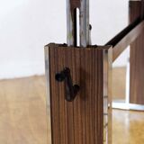 Adjustable coffee table, raise and lower system 1970