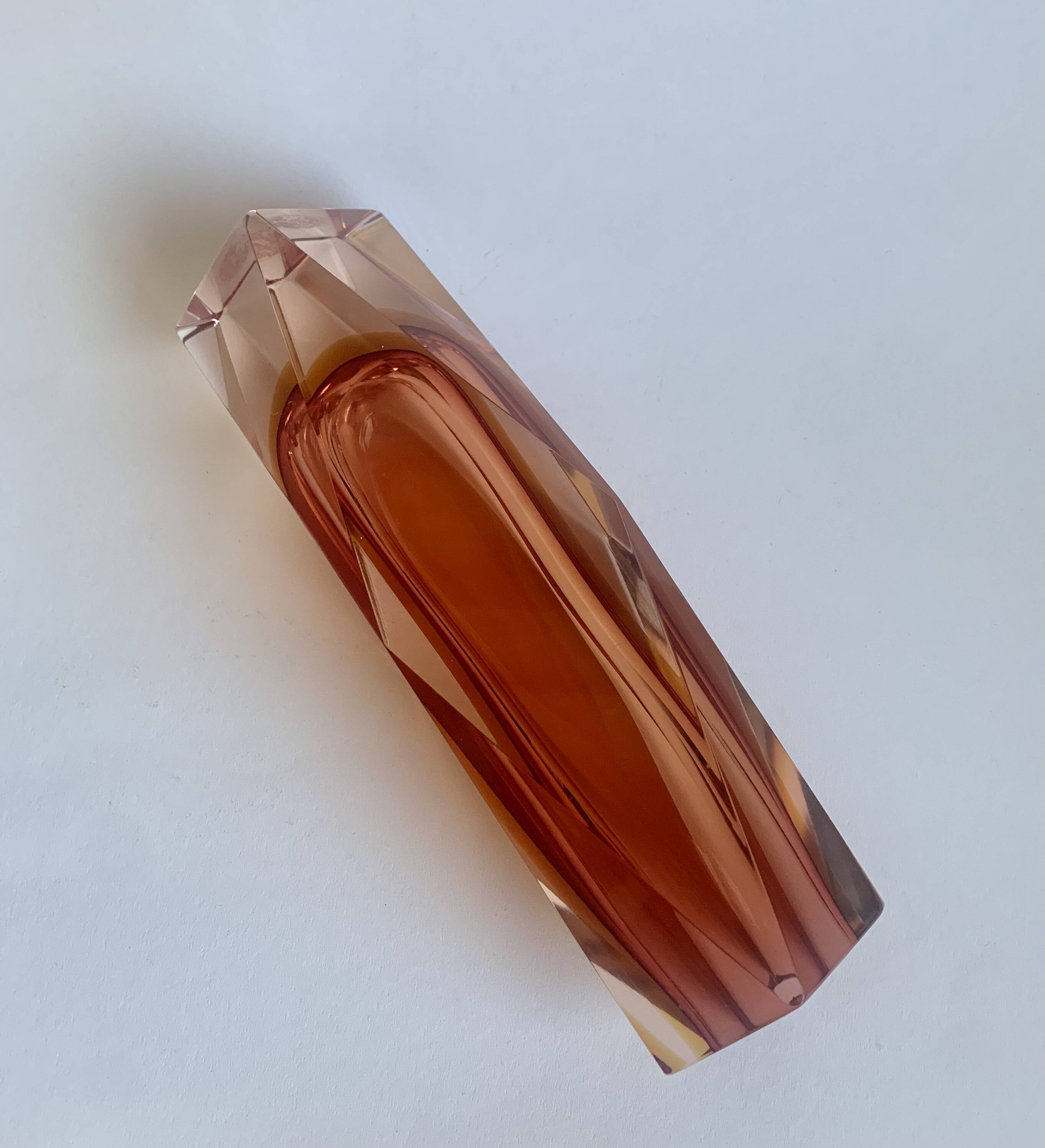Vase by F. Poli for Murano, Italy, 1970s
