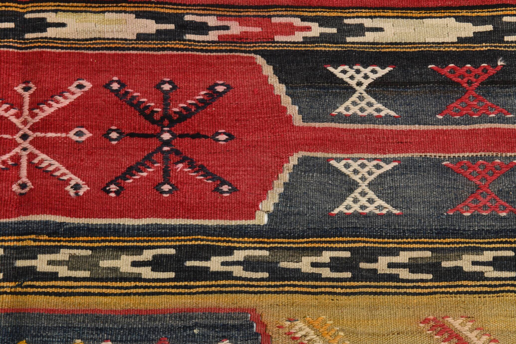 172x264Cm Cinnamon Red Kilim Rug, Large Area Rug, Turkish Bohem Rug,