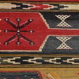 172x264Cm Cinnamon Red Kilim Rug, Large Area Rug, Turkish Bohem Rug,