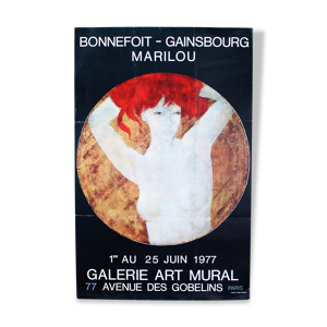 Affiche d'exposition 25 juin 1977