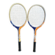 Pair of vintage wooden tennis rackets for cadet junior sport courier
