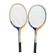 Pair of vintage wooden tennis rackets for cadet junior sport courier