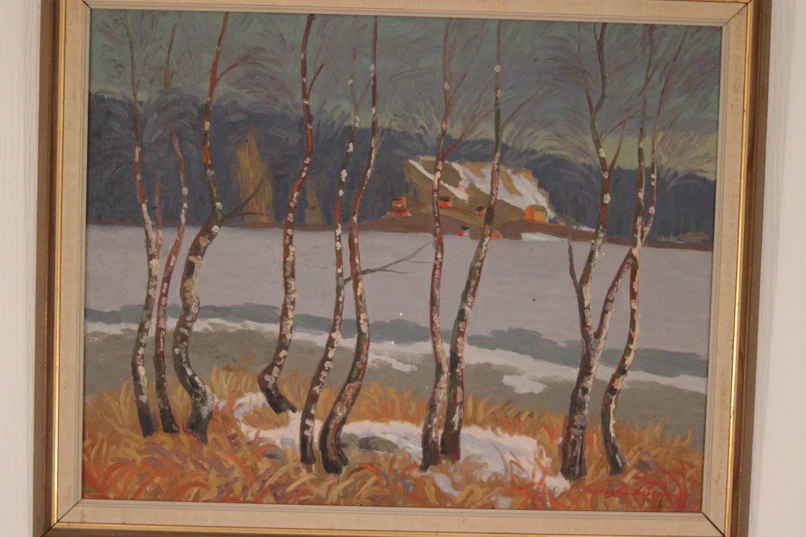« Bouleaux au bord du lac » par Ragnar Lindström