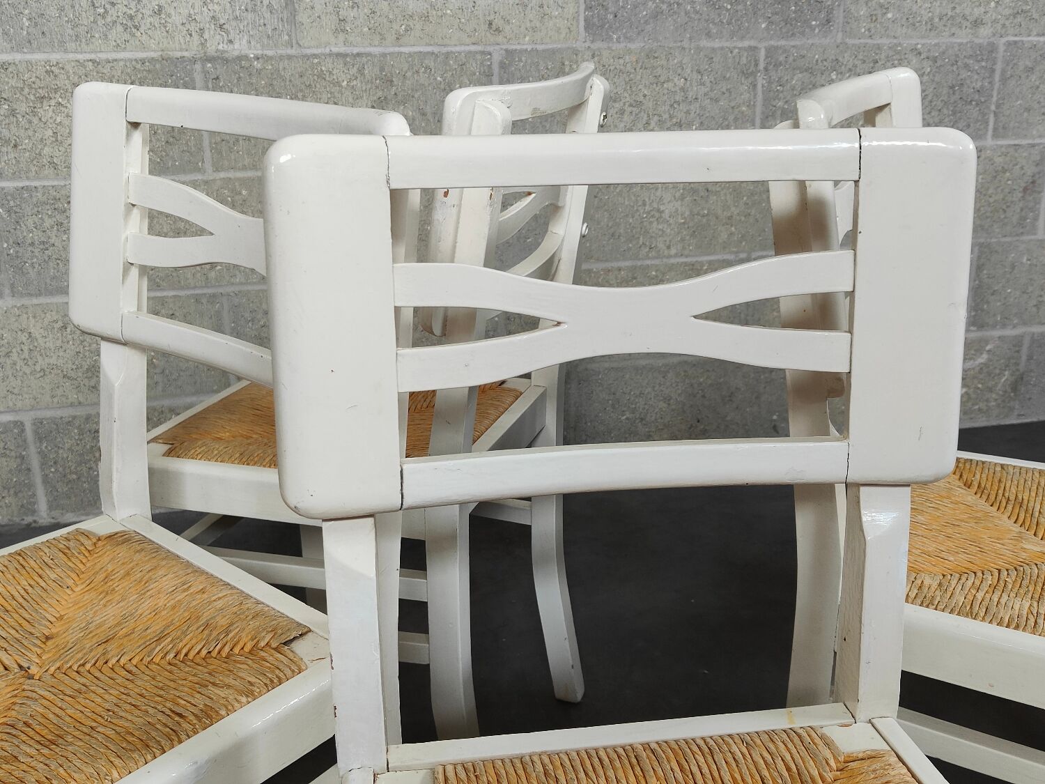4 chaises blanche
