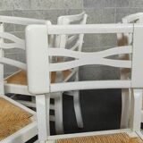 4 chaises blanche
