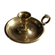 Brass candle holder cellar rat round handle