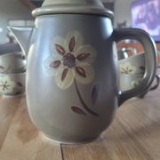 Service à café en grès des ateliers d'art du Revernay  -  France
