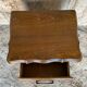 Louis xv style nightstand table wood drawer + vintage case