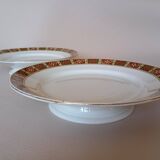 Pair of KG Lunéville "Vittefleur" pedestal dishes, early 20th century