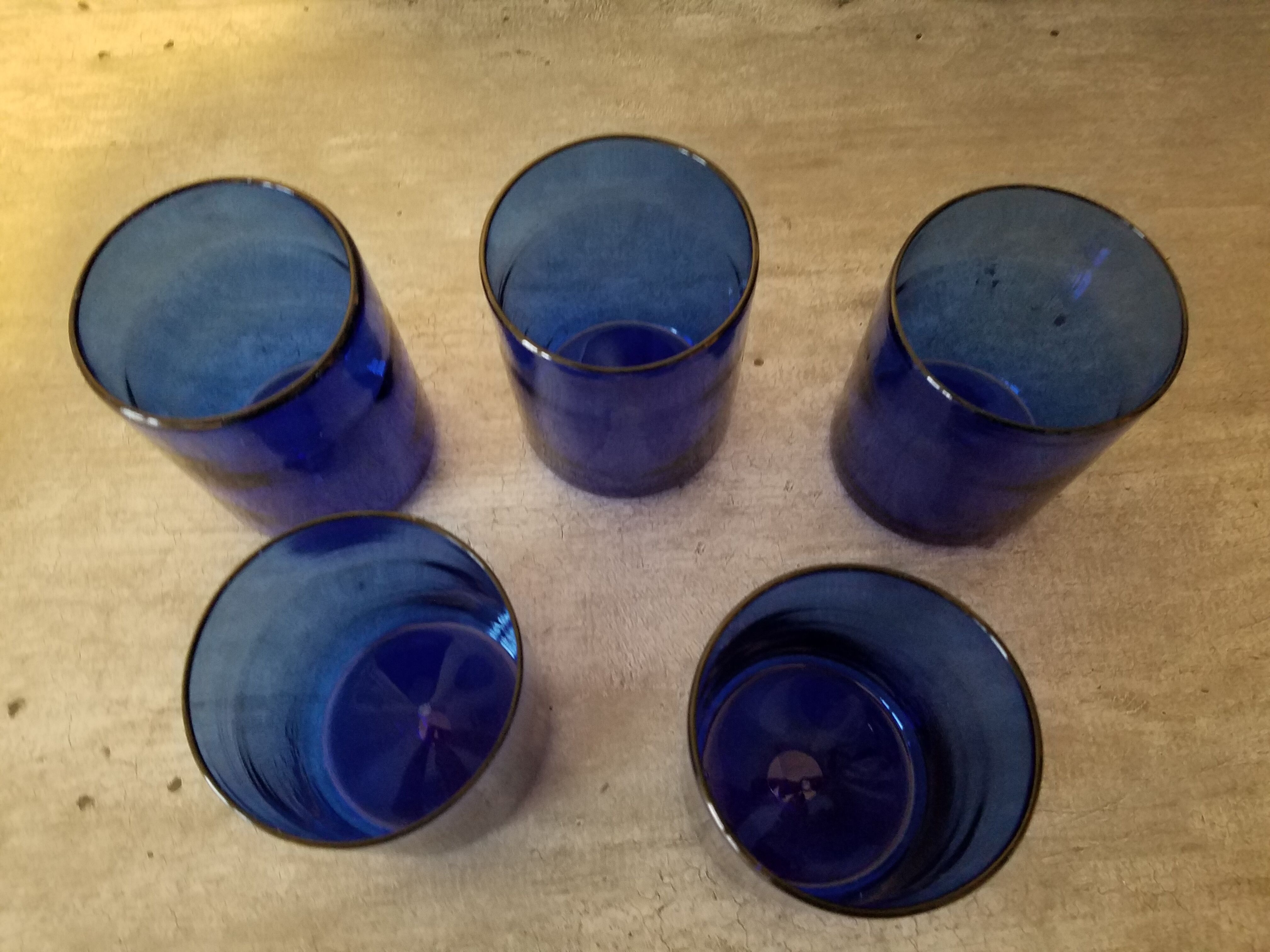 Set de 5 verres gobelets