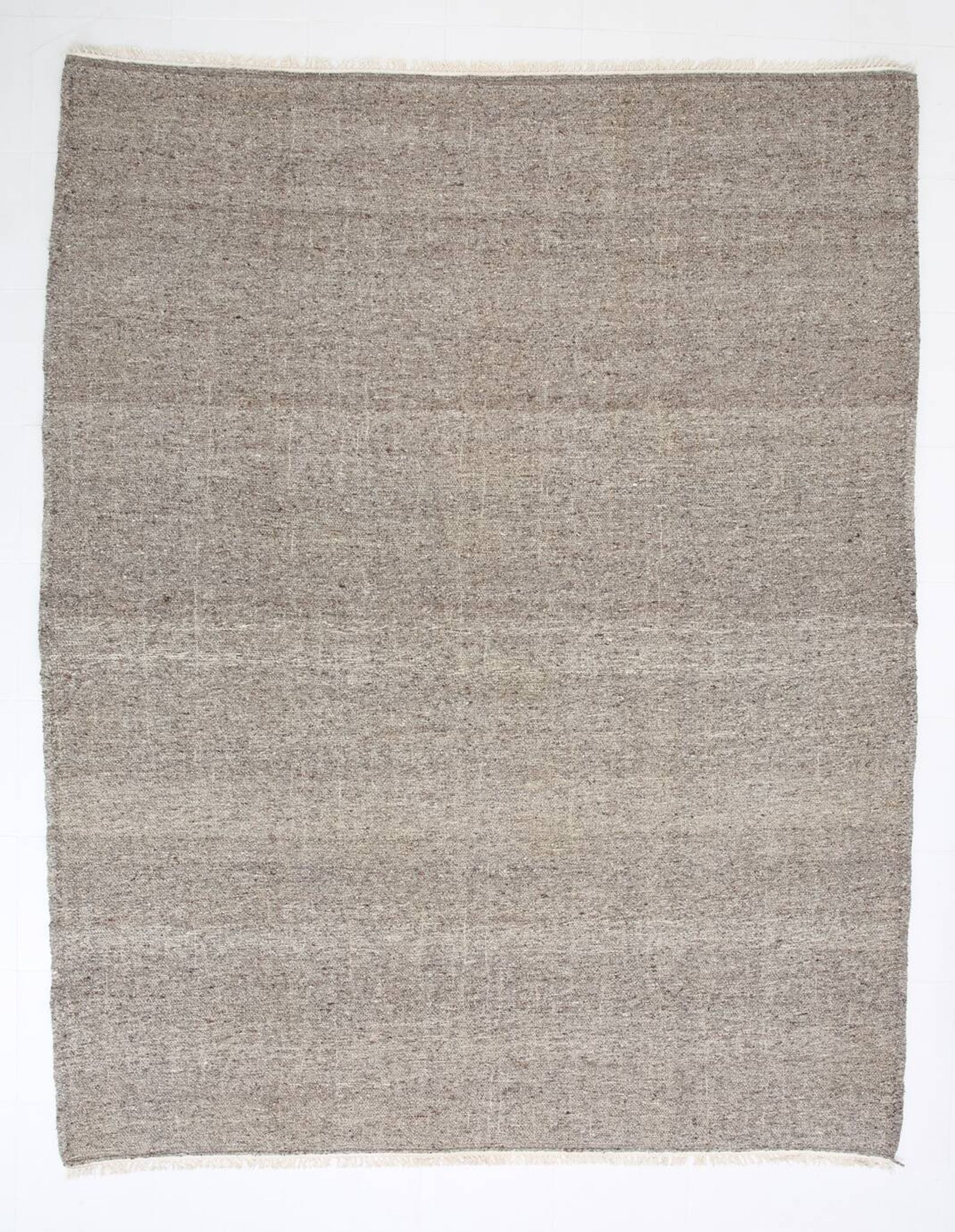 Tapis Kilim turc vintage marron uni 8x10, 255x322 cm