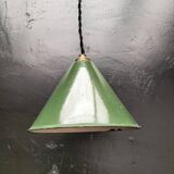 Suspension cone enamelled sheet metal