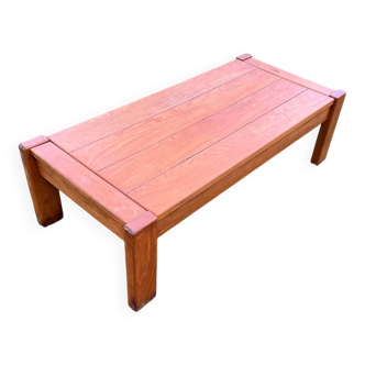 vintage coffee table solid elm