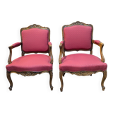 Pair of Louis XV armchairs