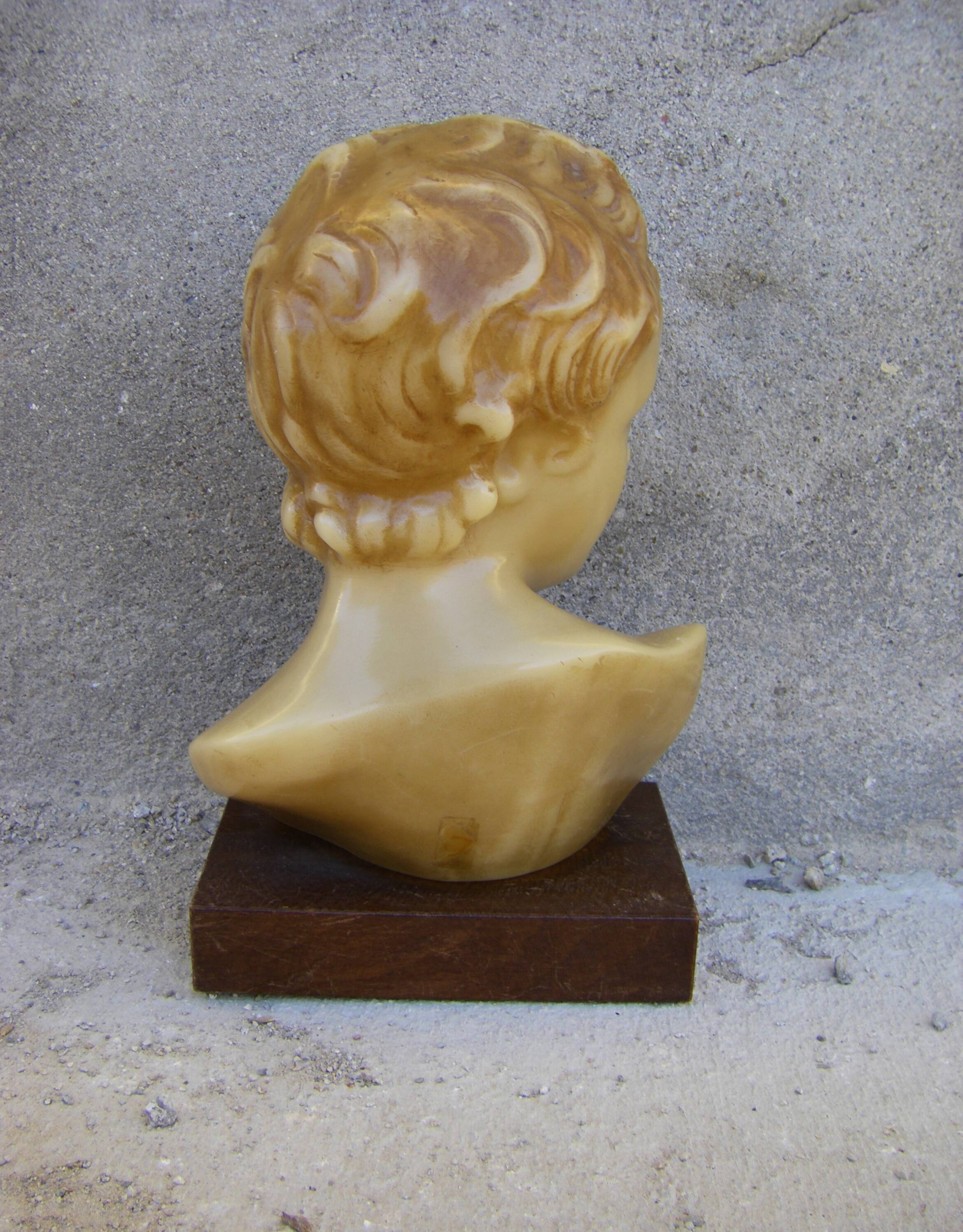 Antique wax bust