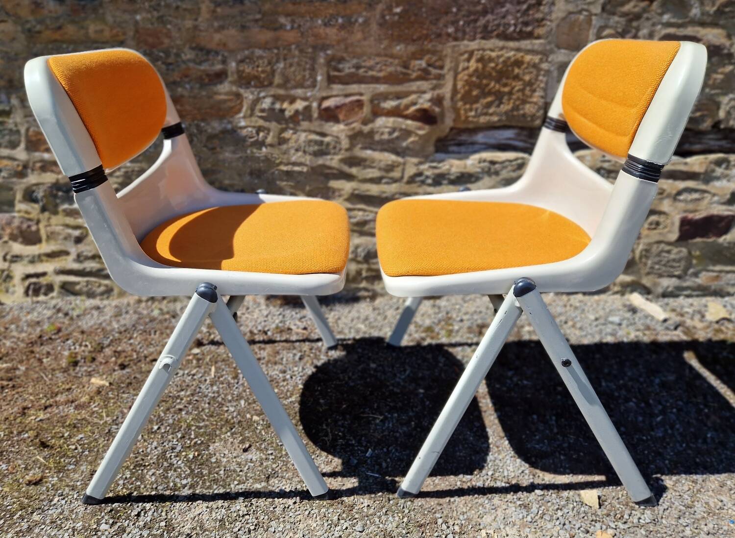 Duo of Dorsal chairs by E Ambasz and G Piretti for OpenArk in 1990