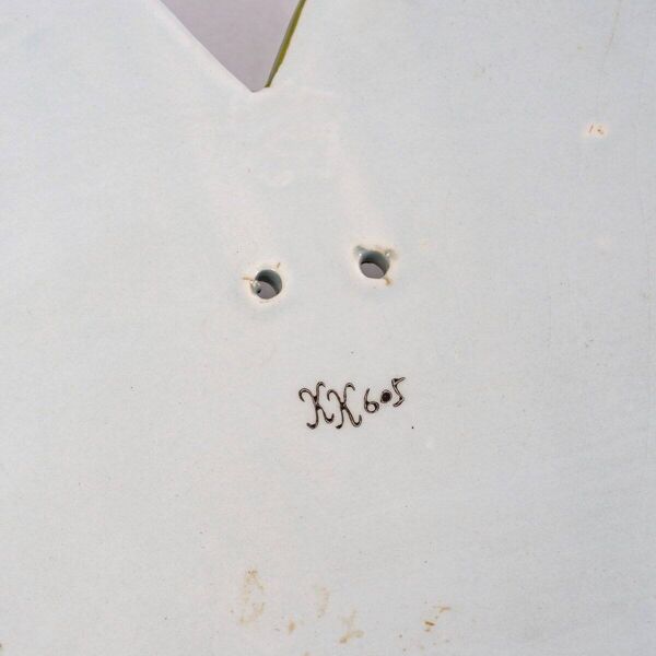 Vase Mural en faïence  de Desvres - Trèfle à Trois Feuille  - époque : XXème Siècle