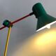 Articulated lamp by Veneta Lumi, primary colors Memphis style, 1980