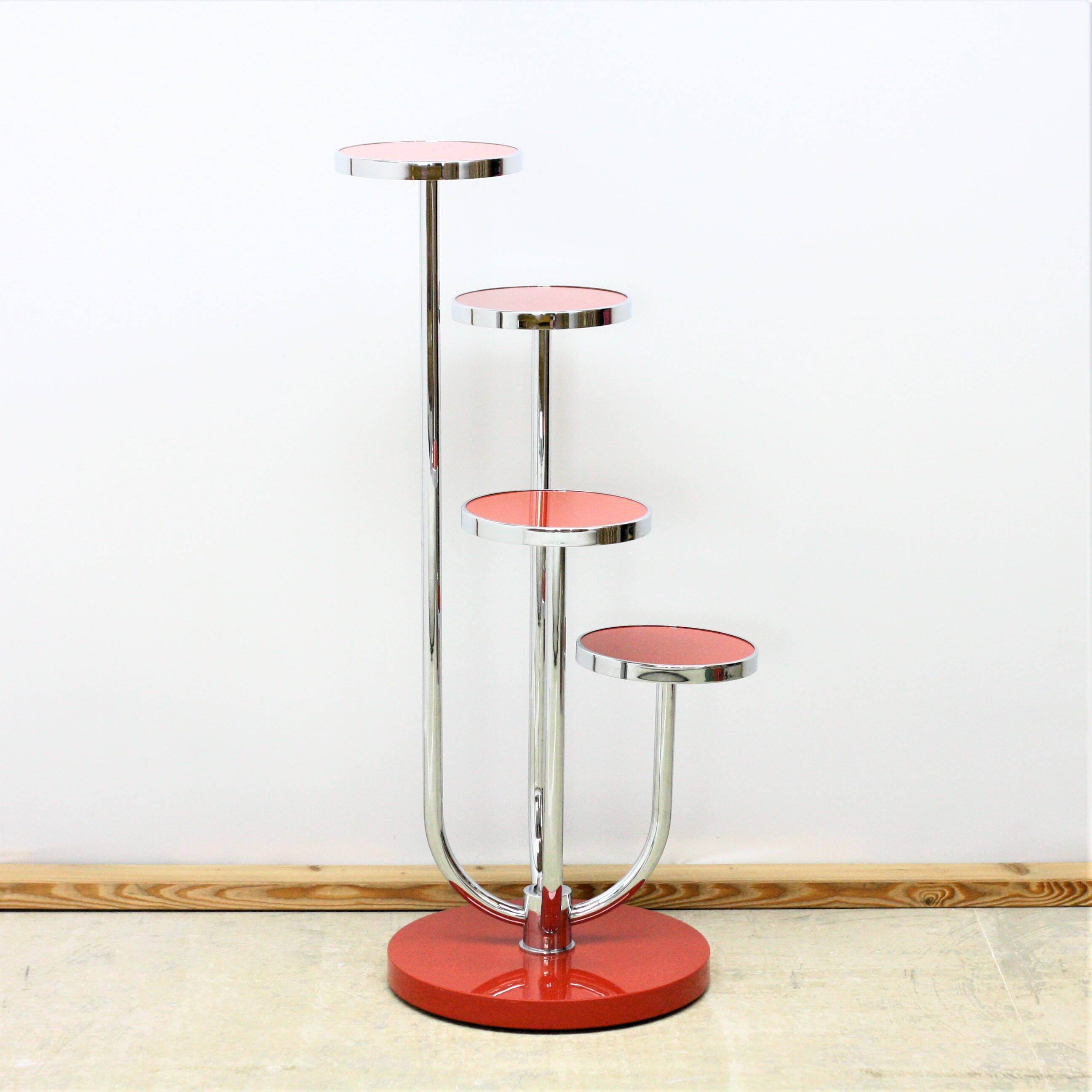 Functionalist/Bauhaus flower stand by J. Halabala, UP Zavody production