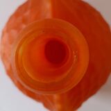 Vase coloquinte Pâte de Verre orange Art Nouveau