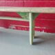 Original green patina bench