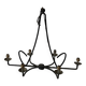 large wrought iron chandelier / 60s