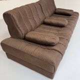 Old Daybed sofa design De Sede DS85 vintage 80s brown fabric