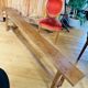 Large 19th century church bench