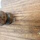 Rare Old Tripod Milking Stool Carved Solid Wood Popular Art