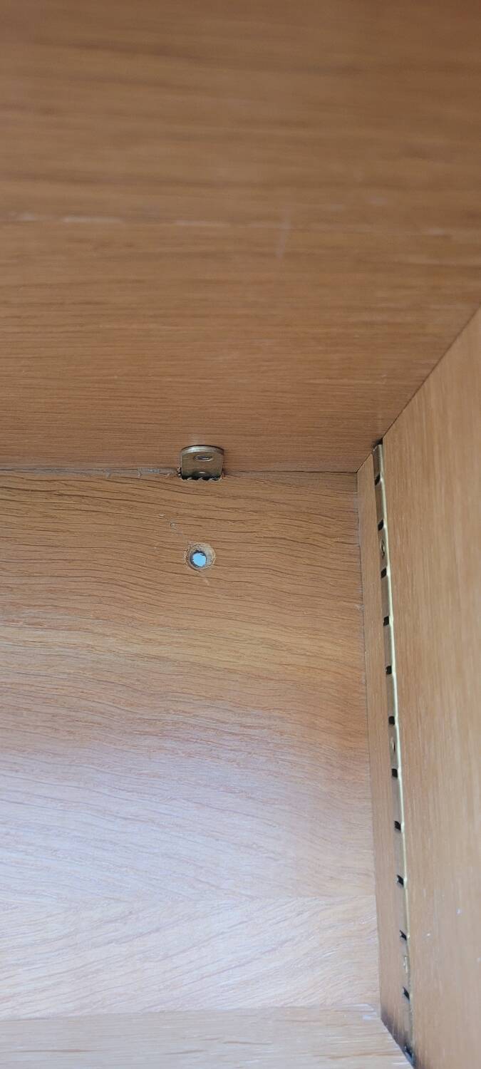 60's glass wall shelf