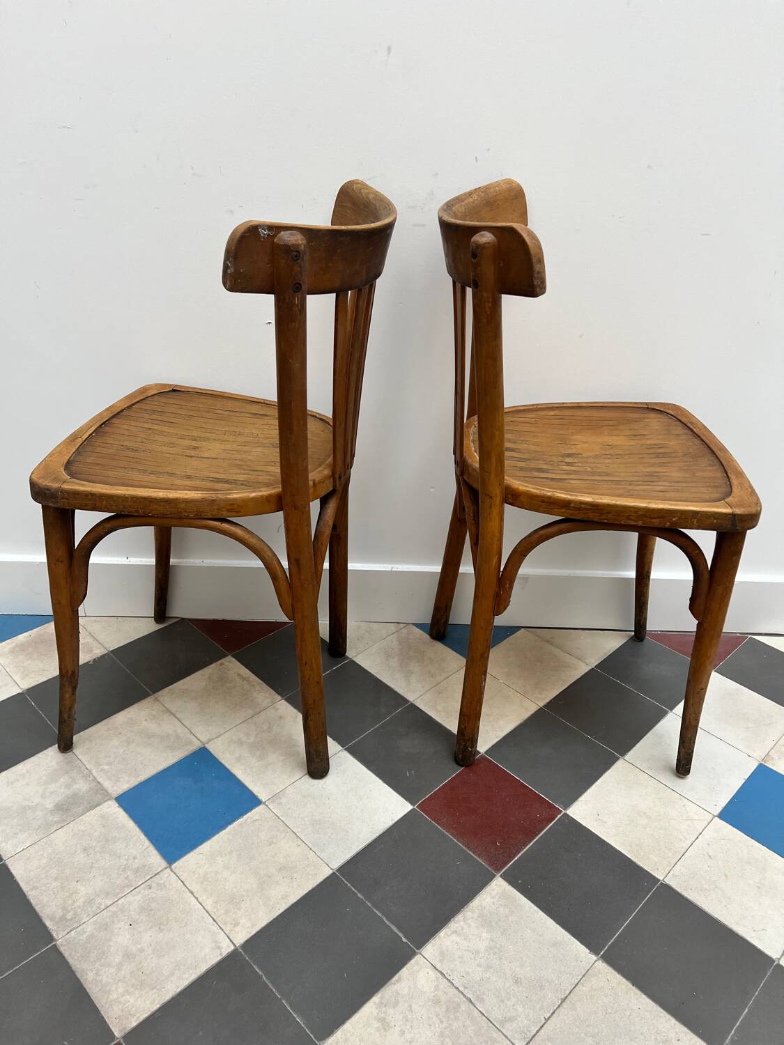 Pair of bistro chairs