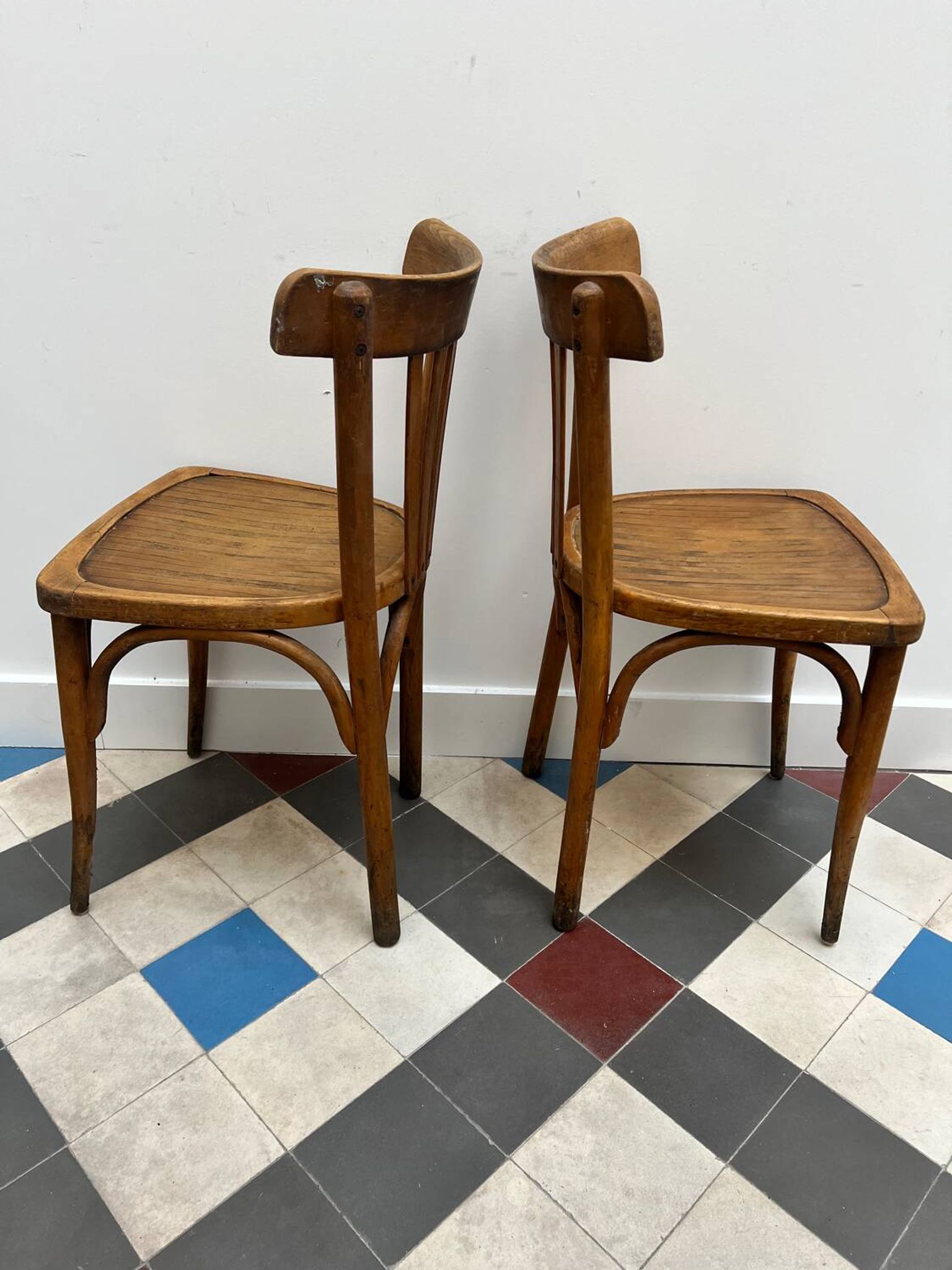 Paire de chaise de bistrot